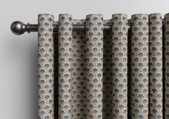 Land & Shore Dawn, Blue Red - Made to Measure Curtains - Image 12